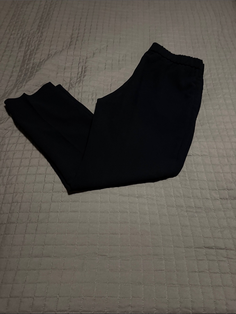 Aritzia crepe Basic Black Elastic Waist Pants
